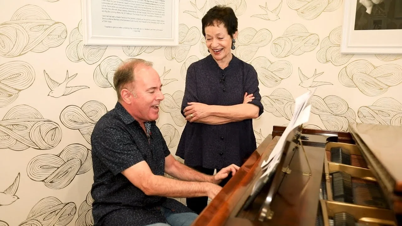 Stephen Flaherty (L) &amp; Lynn Ahrens (R)
