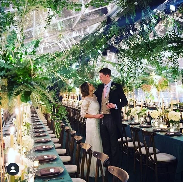 We loved working with this beautiful couple on their winter wedding dream in an industrial barn⁠
⁠
#winterwedding #enchantedforest #lighting #eventlighting #marquee #seethroughroof #clearspanmarquee #foliage #forestweddings #barnweddings