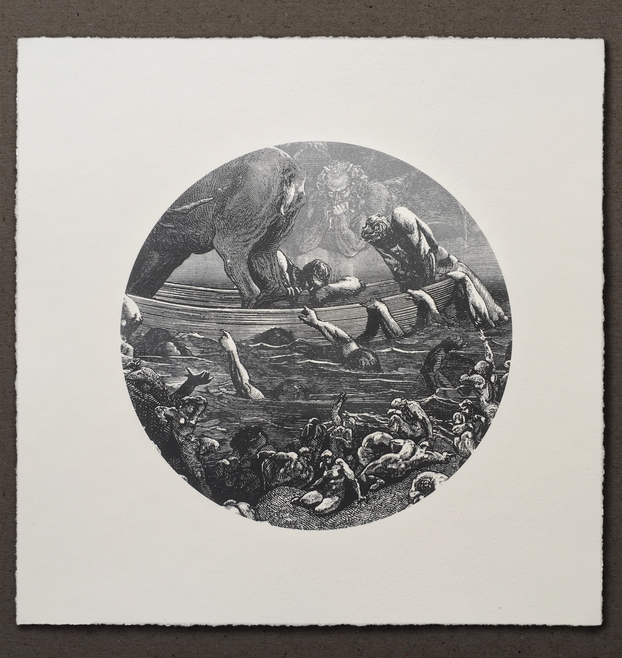 Tom Gallant photopolymer etchings from digital collages