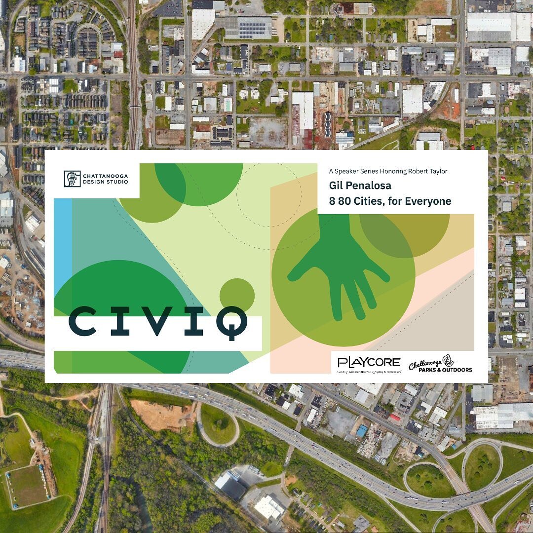 &ldquo;8 80 Cities, for Everyone&rdquo;

CIVIQ with Gil Penalosa presented by PlayCore is this week, Thursday, February 22 at @chattlibrary starting at 5:30!

We are grateful for Presenting Sponsor, @playcorenews , who sees the value in &ldquo;health