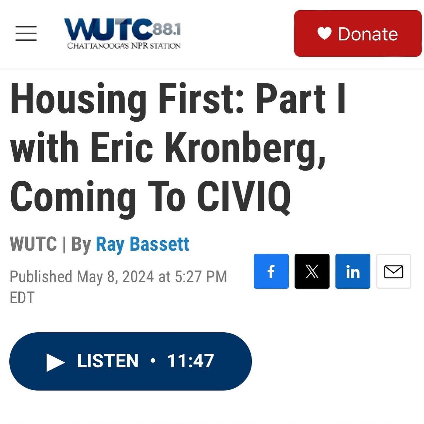 Did someone say toolkit? Eric Kronberg of @kronbergua has been working to that end to produce the Homelessness &amp; Incremental Housing Toolkit with @cneinc here in Chattanooga. He is also the May CIVIQ speaker presenting &ldquo;Housing First, Incre