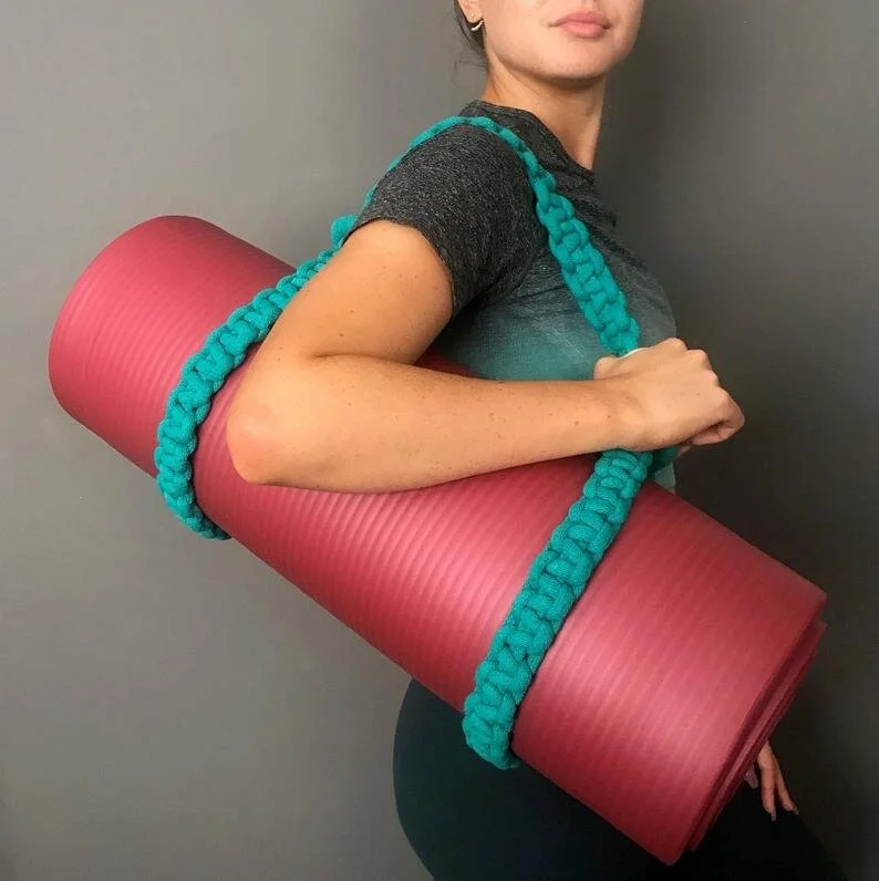 Mat Strap Crochet Yoga Mat Bag Free Pattern Macramé Yoga Mat Strap