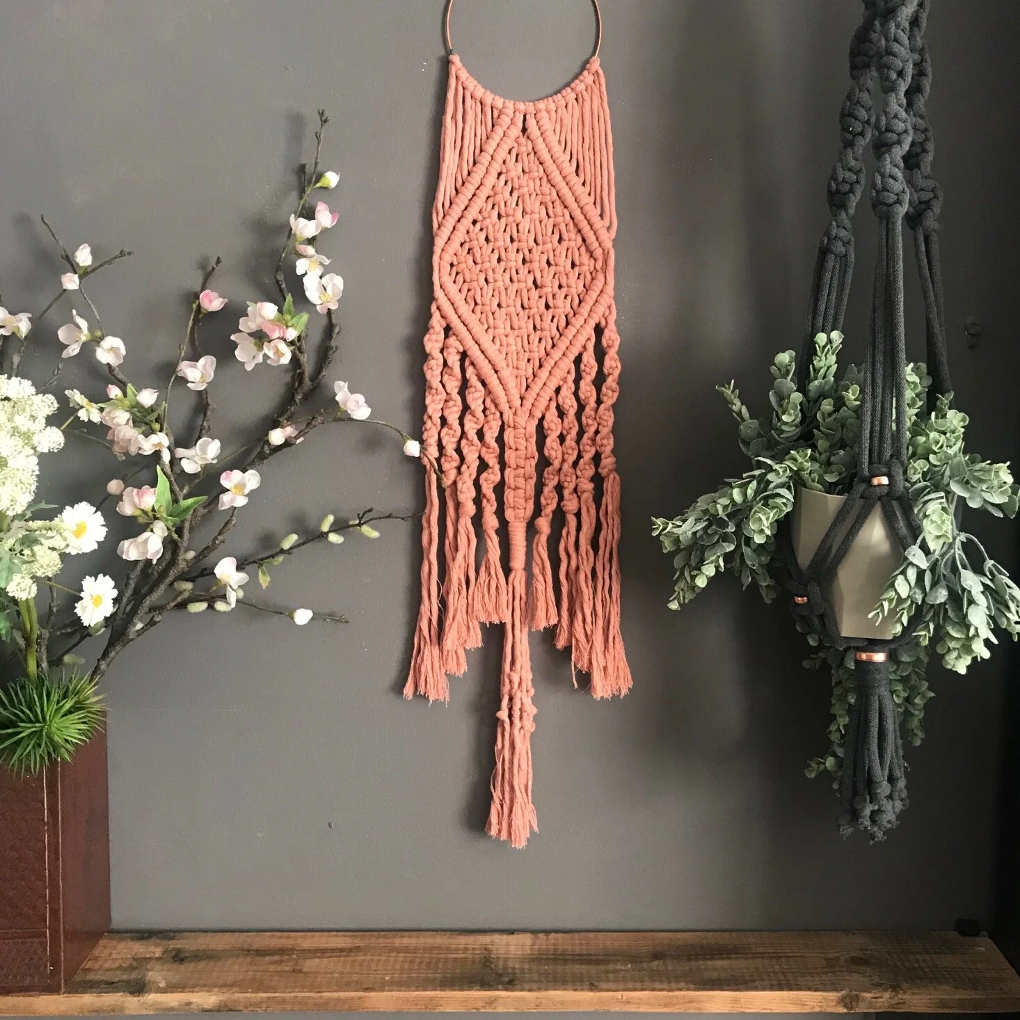 wall hanging modern macramé digital pattern — cocoon&me
