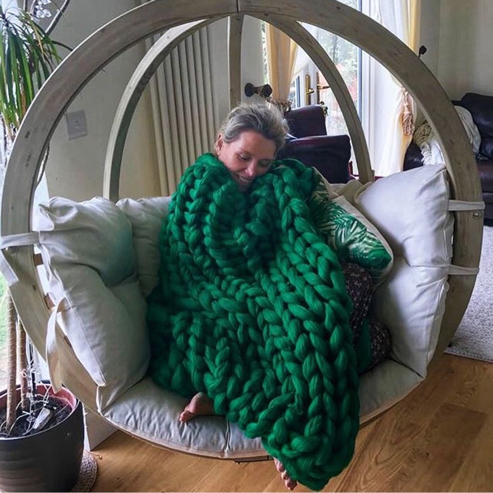 Mint Green Darice Faux-Fur Chunky Blanket Yarn - Yarn - Knitting