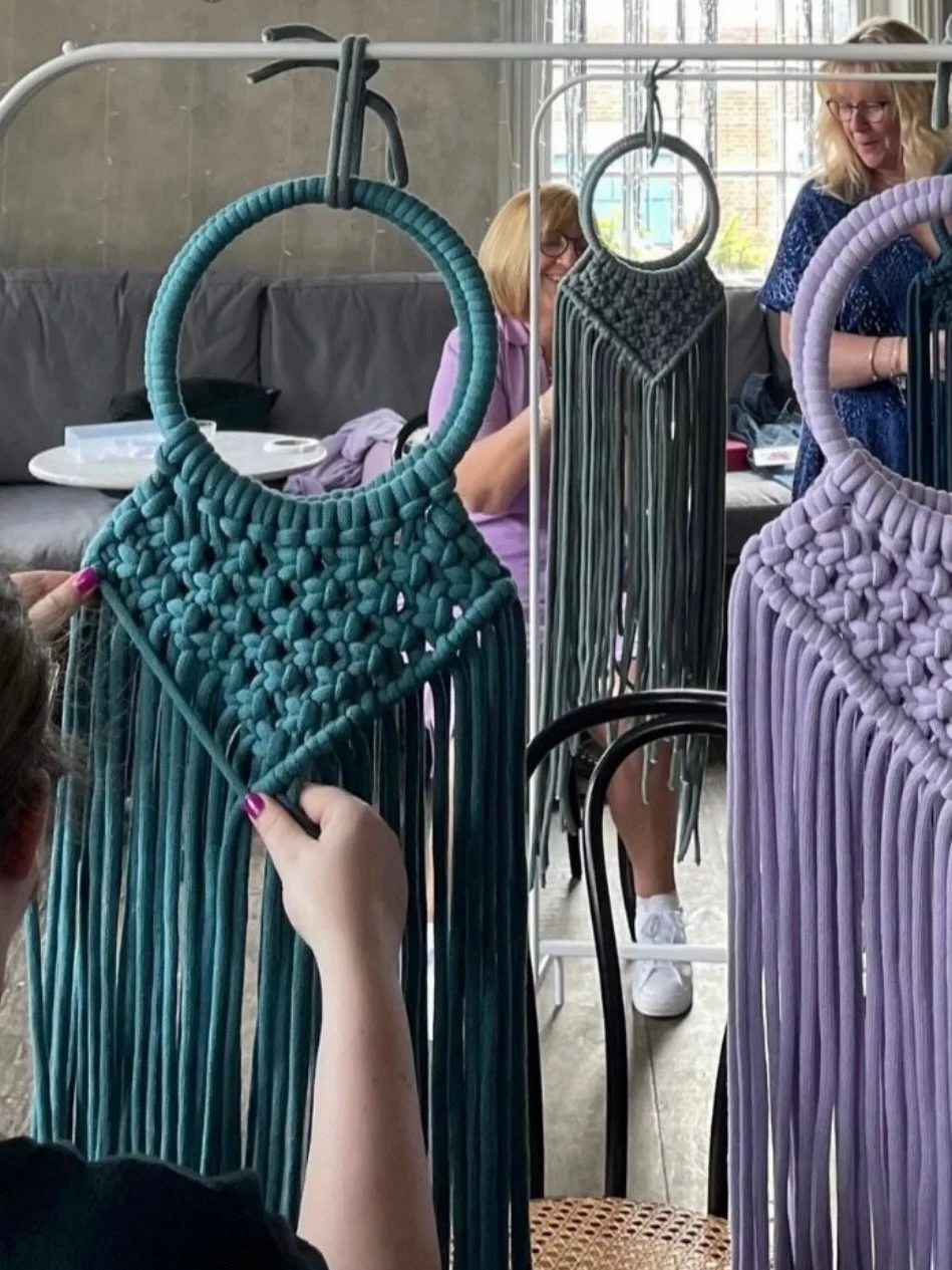 Our 'CHITA' designer Macram&eacute; bag WORKSHOP is back ! 

Join me at our Cocoon&amp;me studio here in Brighton on Sat 13th June . 

Perfect for beginners &amp; intermediates, this hands-on session blends ancient macram&eacute; techniques with cont