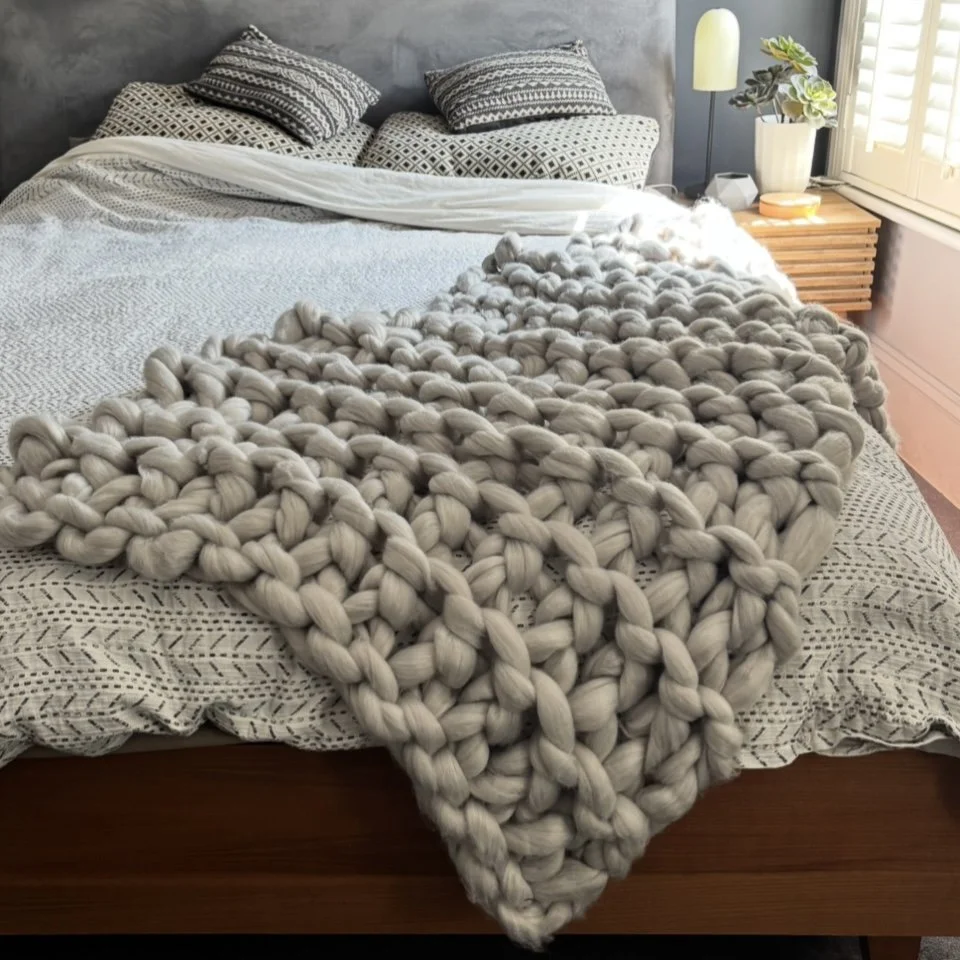 refill for chunky blanket arm knitting kits workshop — cocoon&me