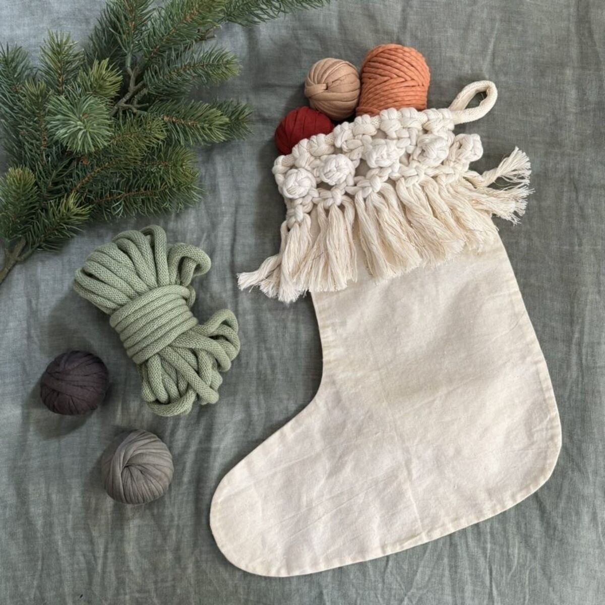 Christmas stocking with Macrame .jpg