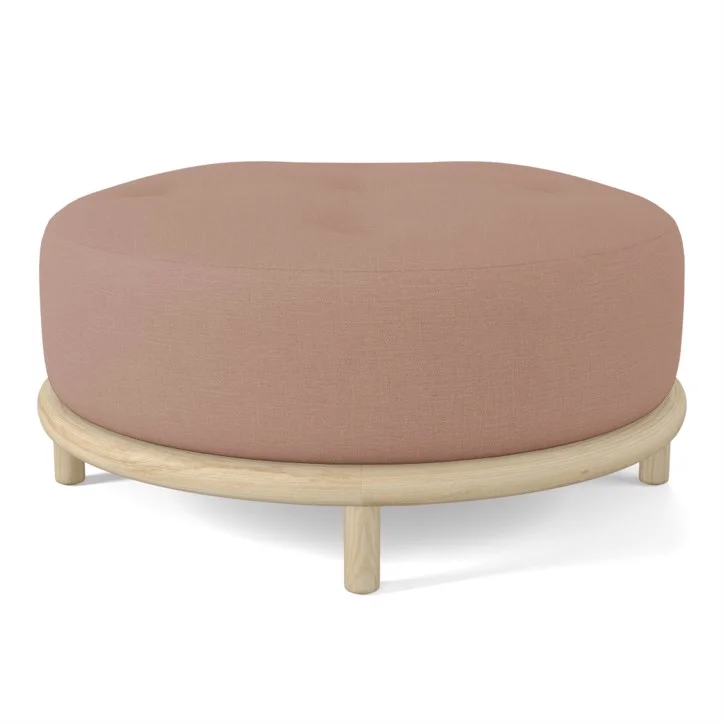 Beefcake Ottoman in Studio Cameo