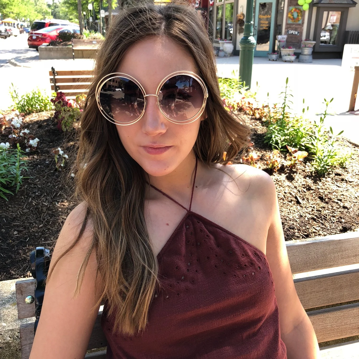 Element Romper $40, Incognito Sunnies $16