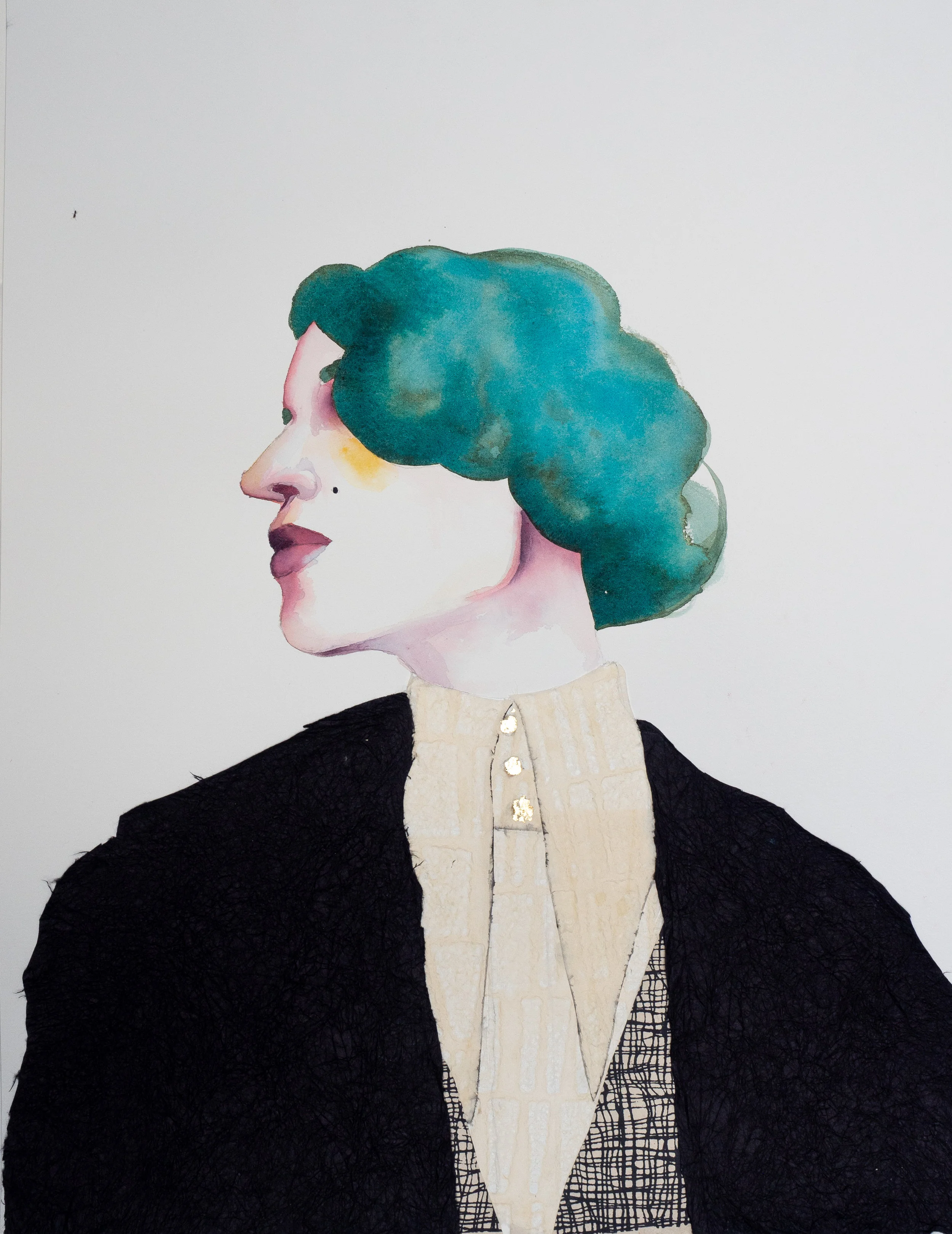 Watercolor and collage on paper 66cm x 51cm