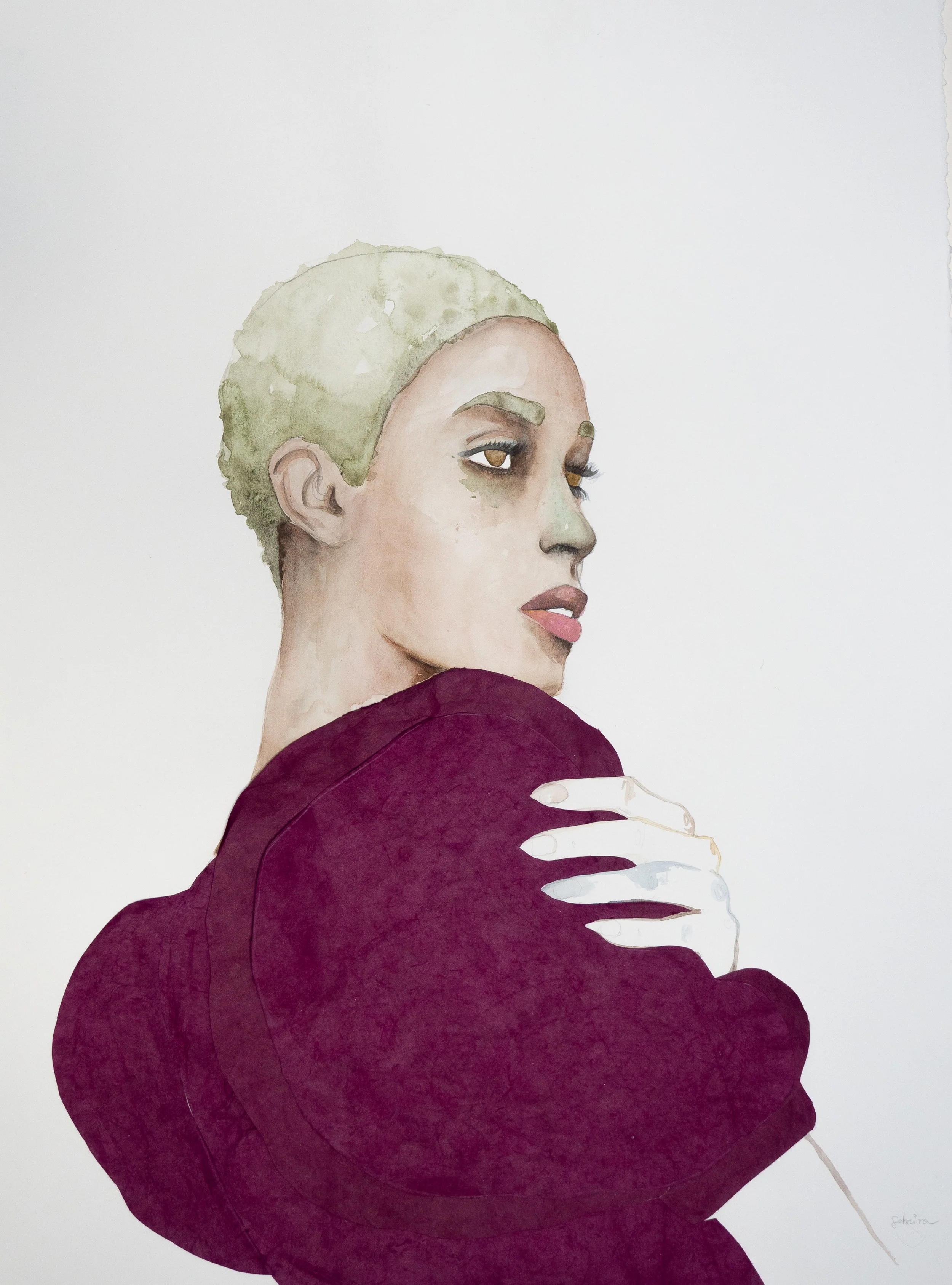 Watercolor and collage on paper 76cm x 56cm