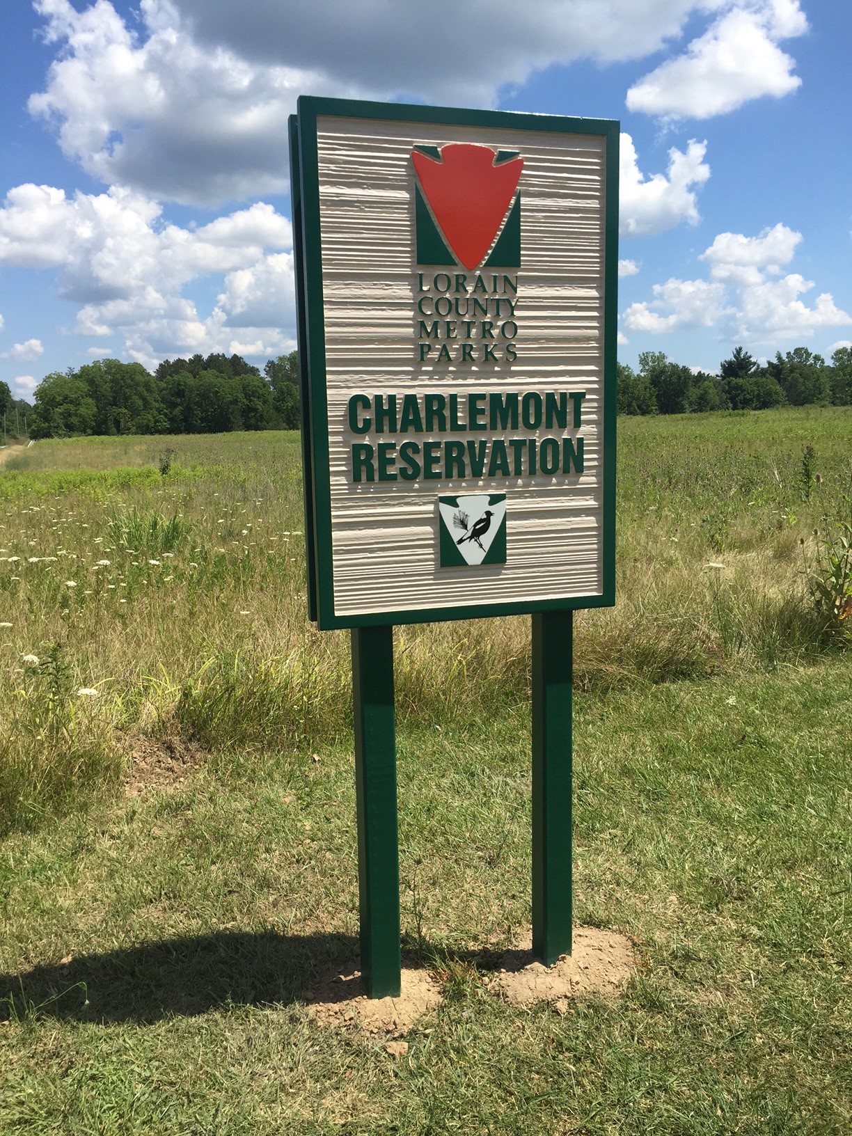 Entrance sign at Charlemont Reservation