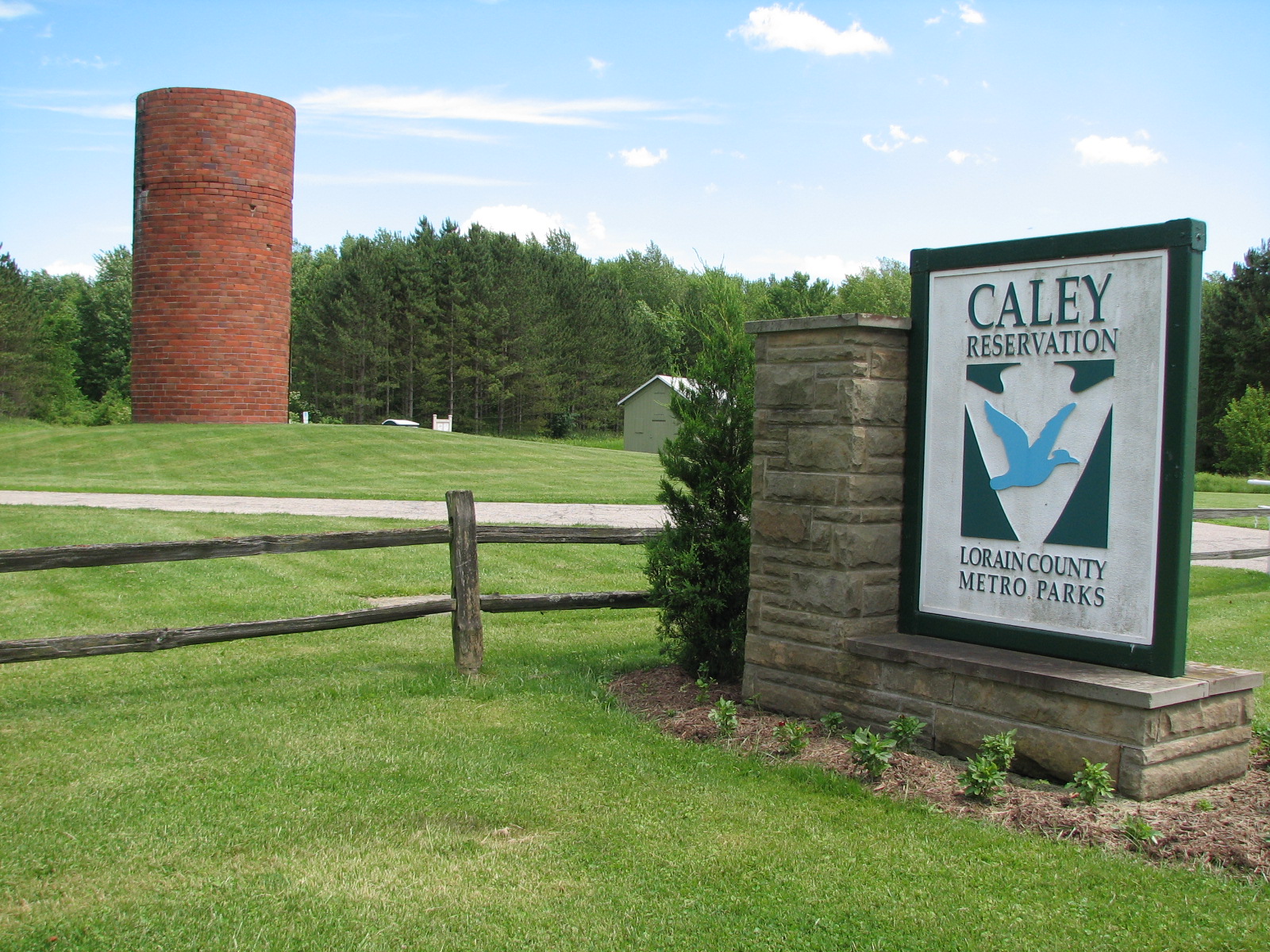 Caley Reservation entrance sign