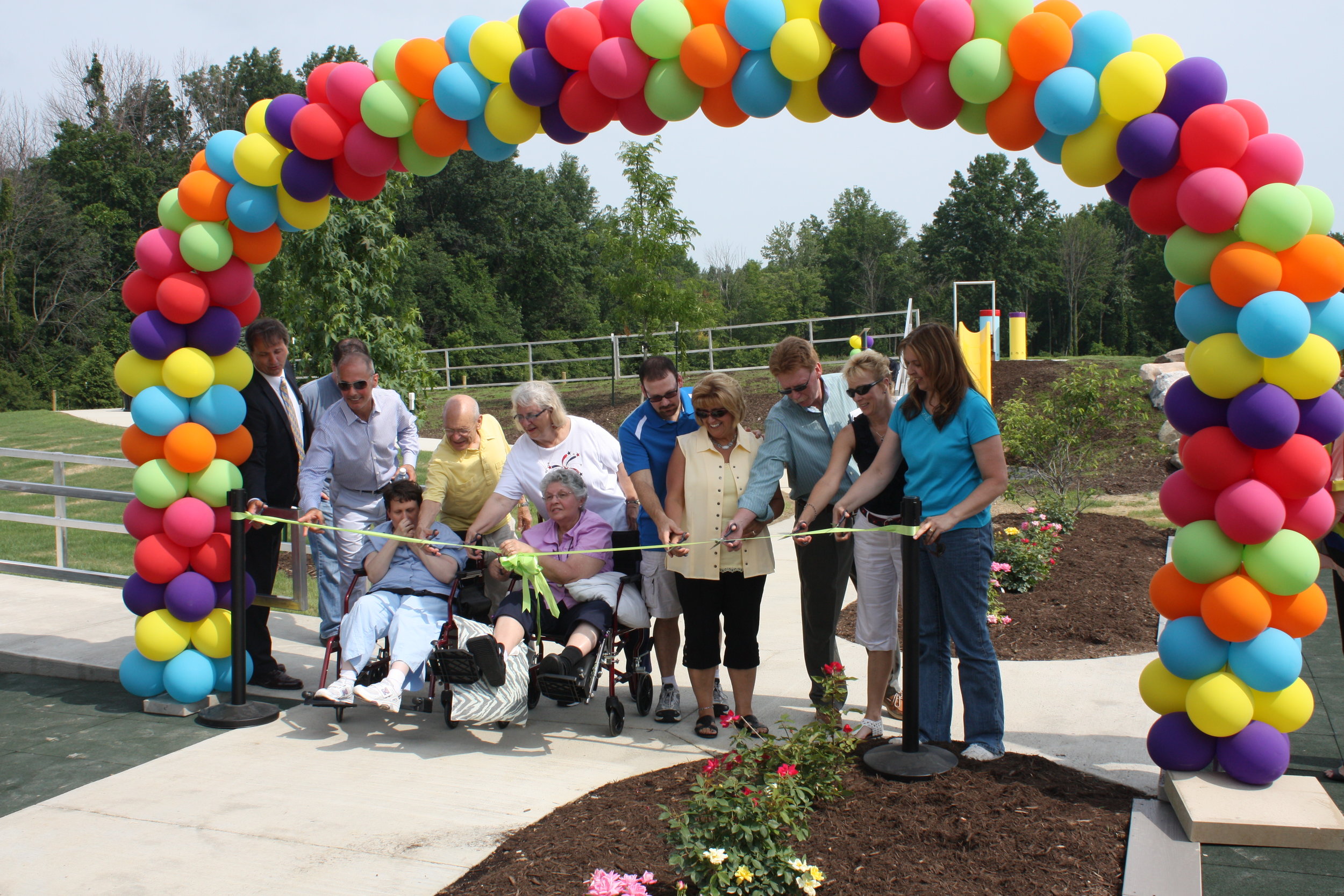 Inclusive Playground Ribbon-Cutting in 2013