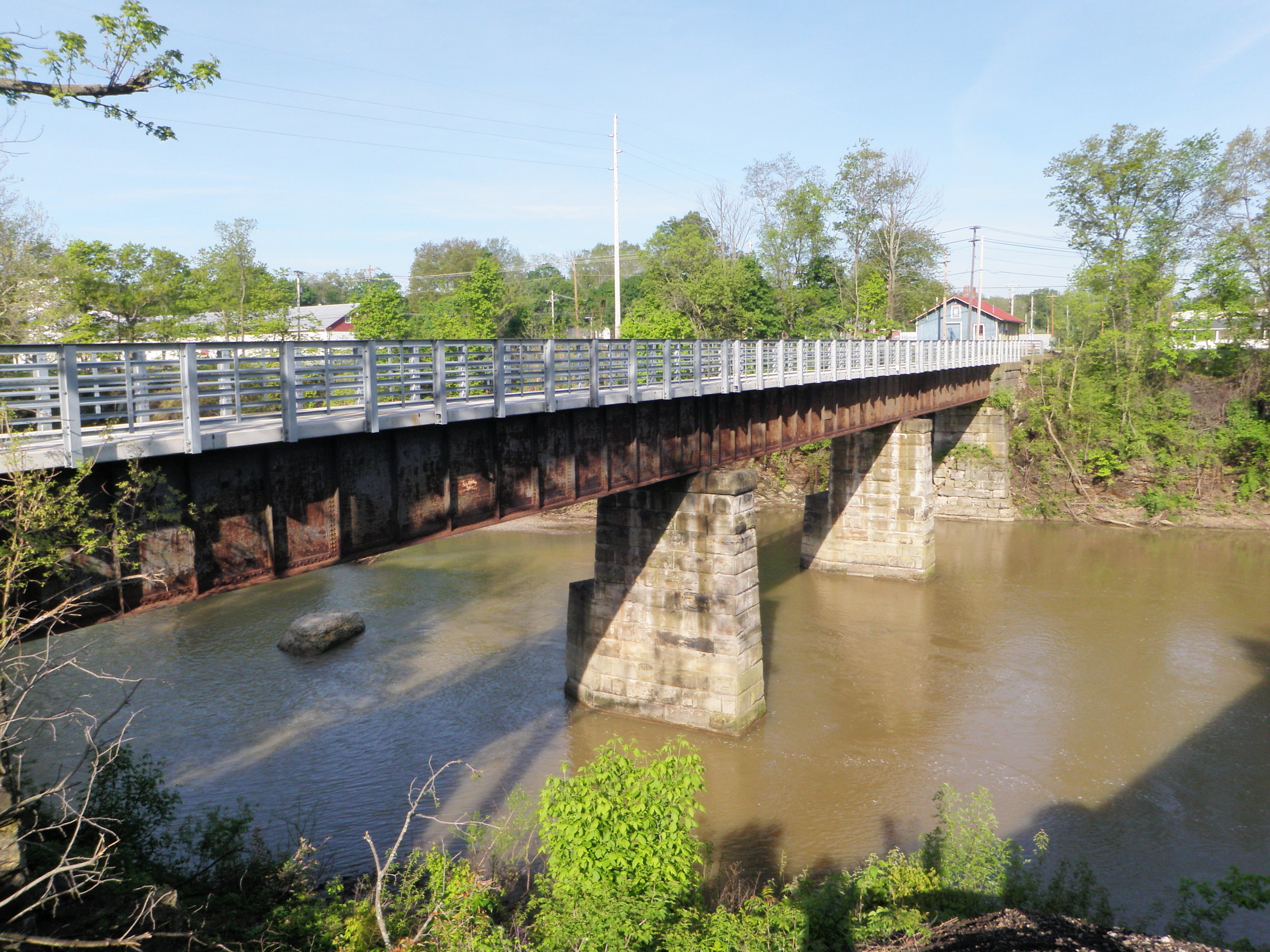 Monroeville's Huron River bridge in Huron County