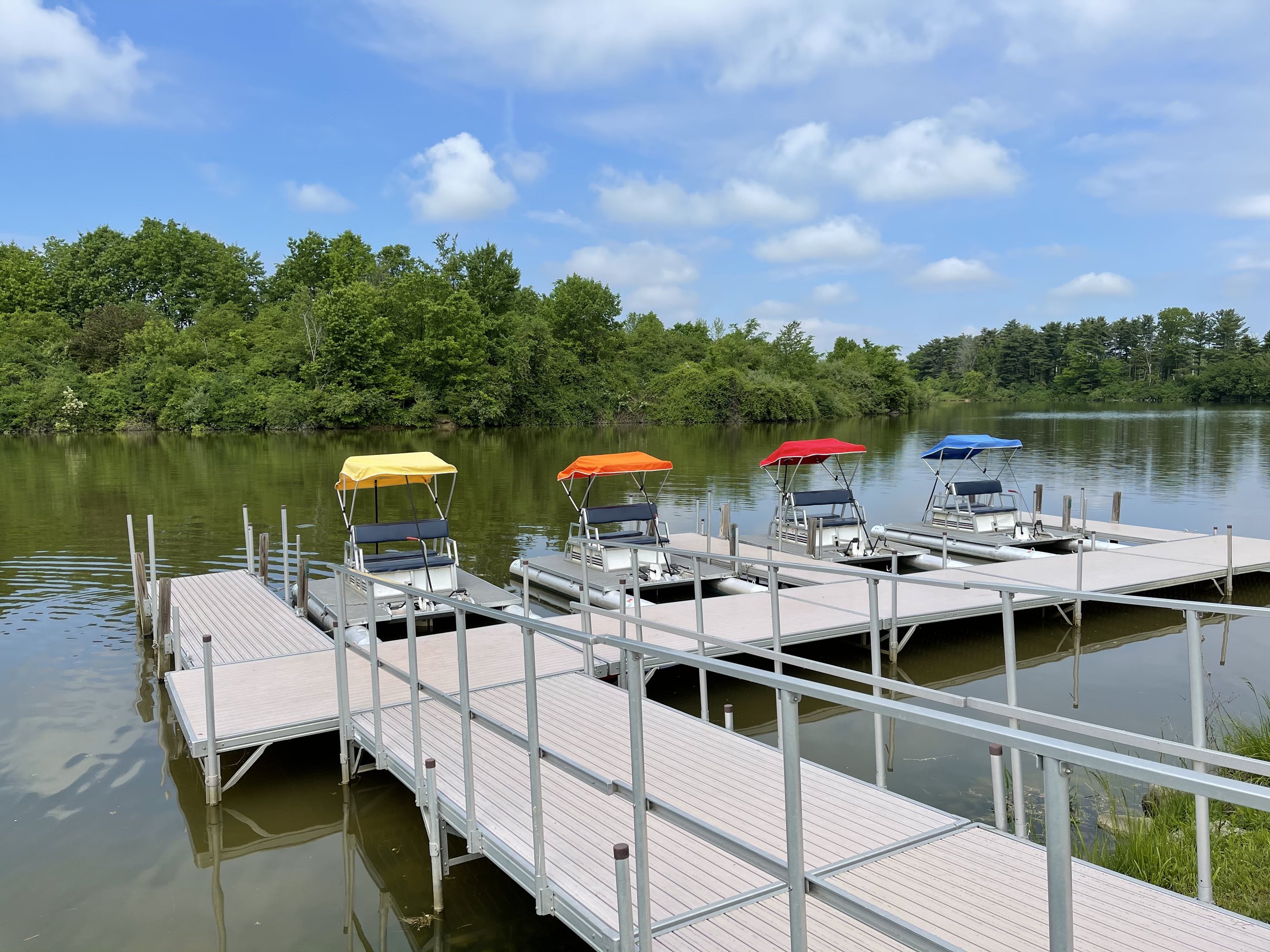 Paddleboats available to rent seasonally at Wellington Reservation