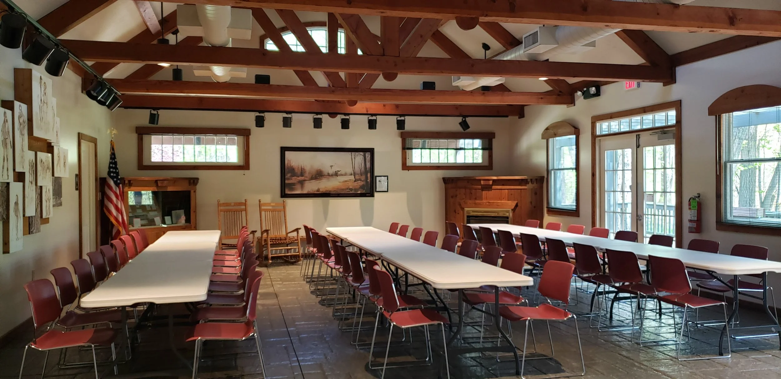 Interior of the Amherst Beaver Creek Visitor Center