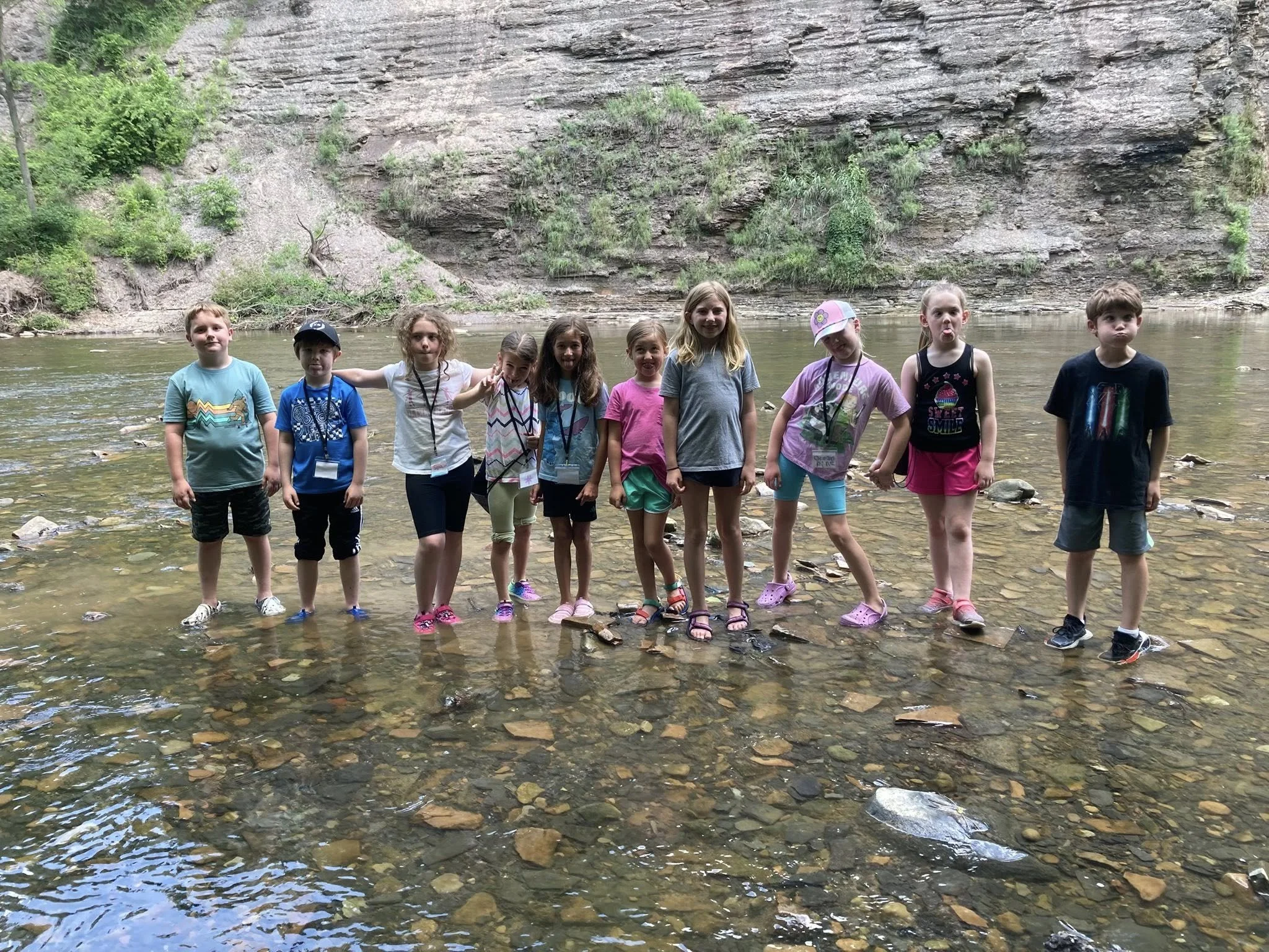 Campers exploring the Vermilion River at River Ramblers Camp