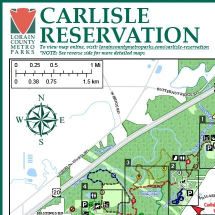 Carlisle Reservation trail map thumbnail