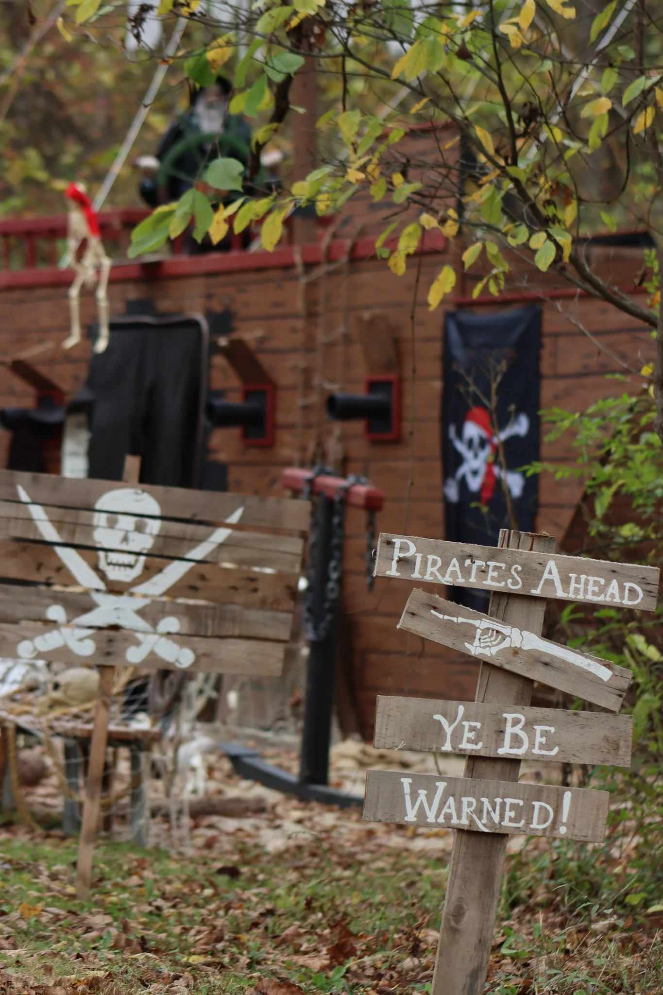 Pirate Ship display at Halloween Fair