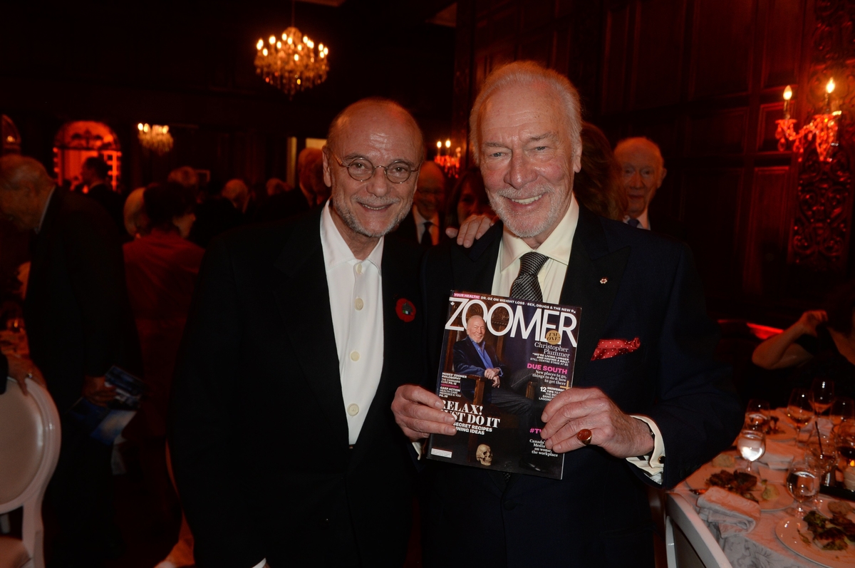 Moses Znaimer, Zoomer Magazine, and Christopher Plummer.JPG