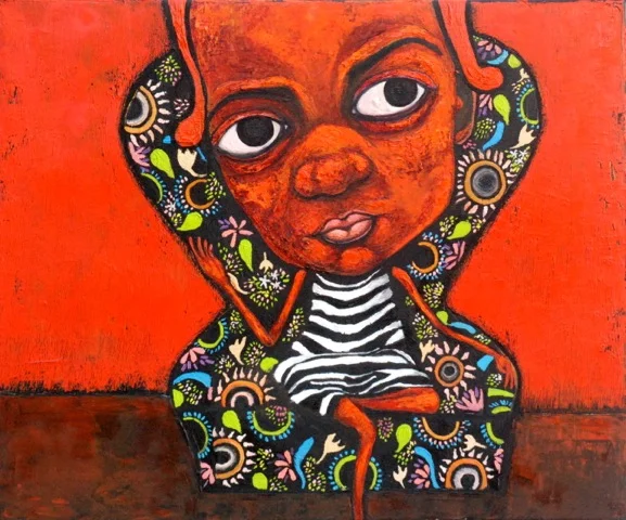 ZT Red Girl Posing 50x60cm.jpeg