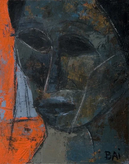 30 Study of Black Portrait 10x8.jpg