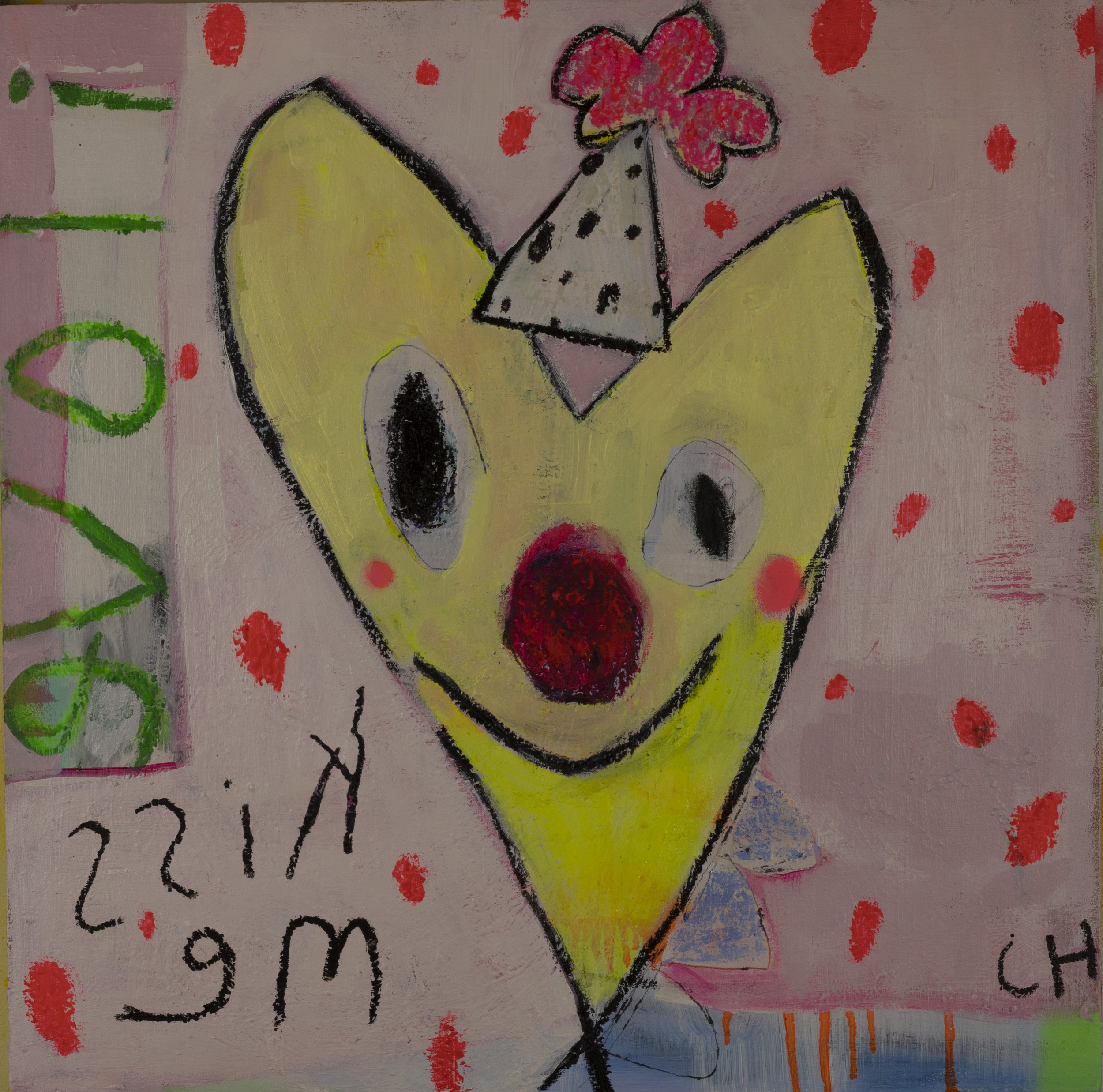 Ch.Clown Kisses. 24 x 24 inches. 61 x 61 cm. $1245.00.2022.jpg