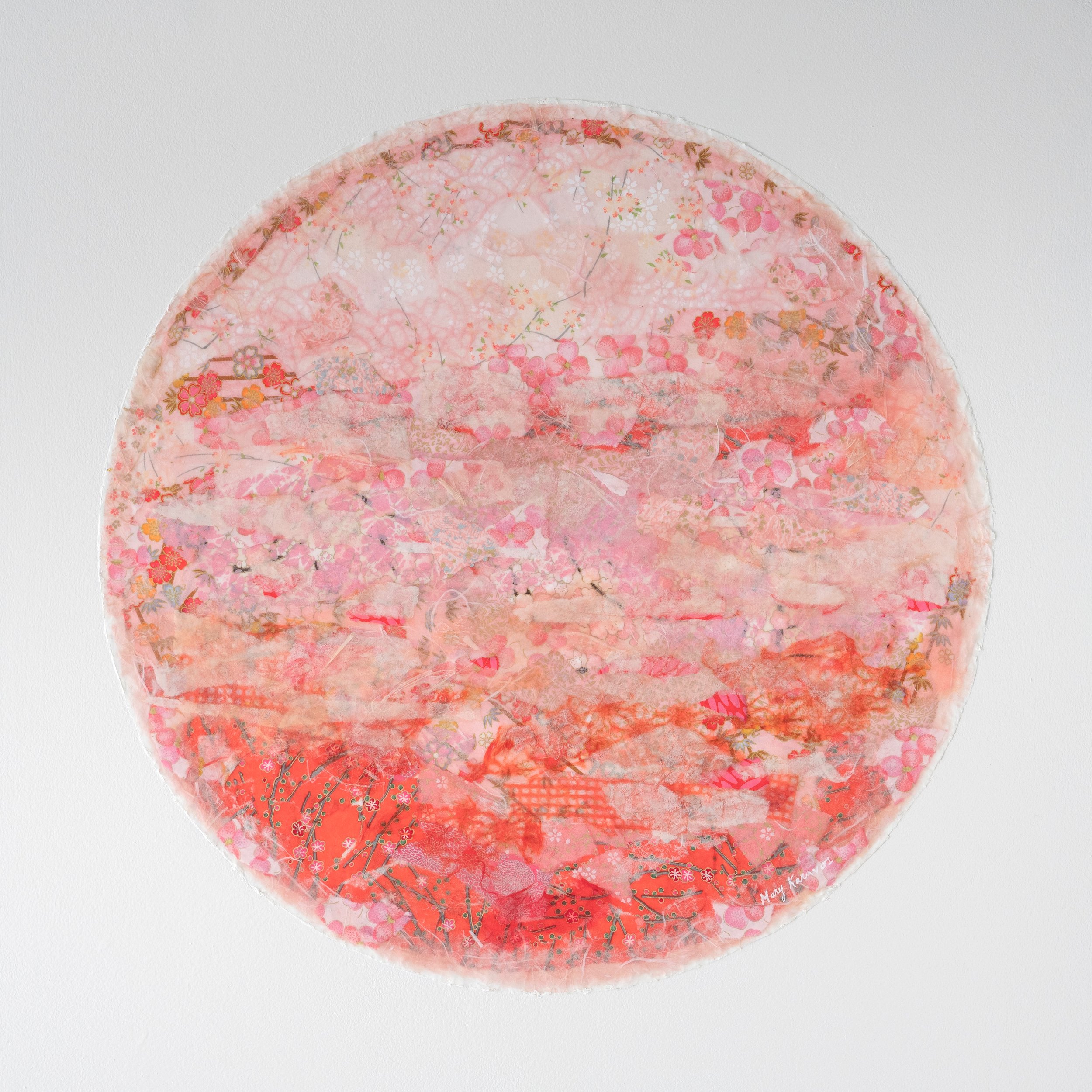 MK No. 17 Shimmering_20_x20__(Shimmering Sunset)Imported Papers on Birch Panel).jpeg