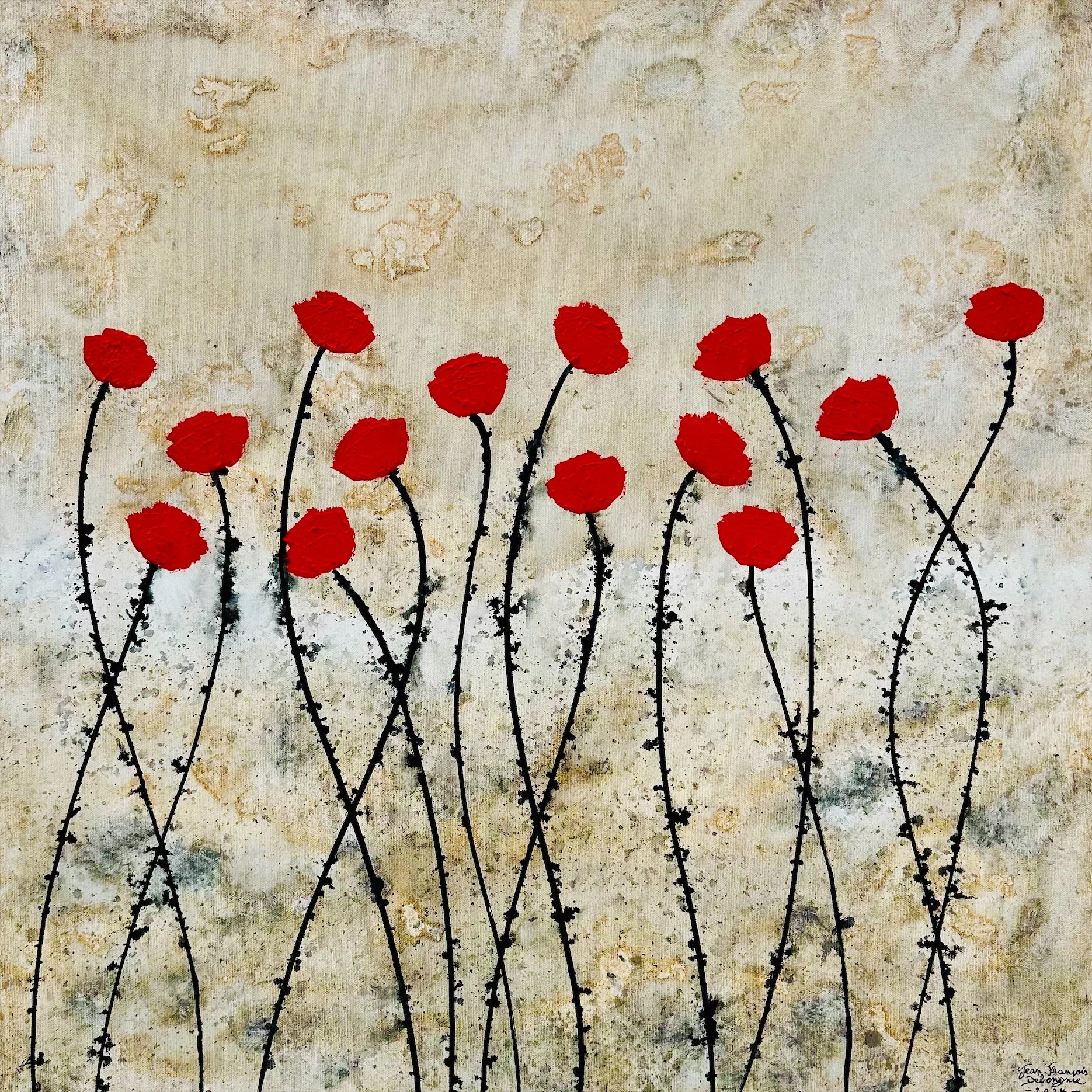 Red Flower Field Series I
