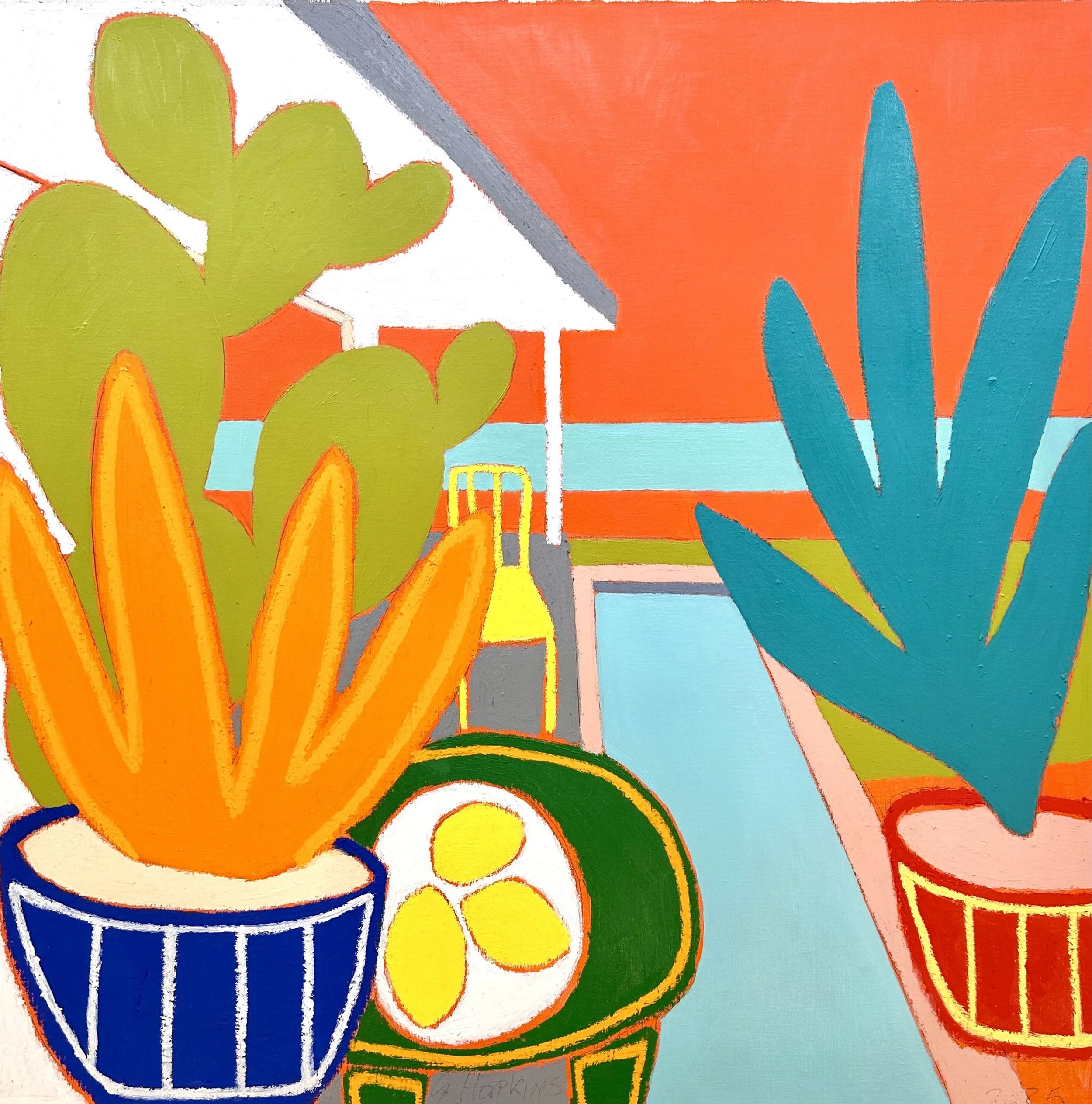 Poolside with Lemon Chair