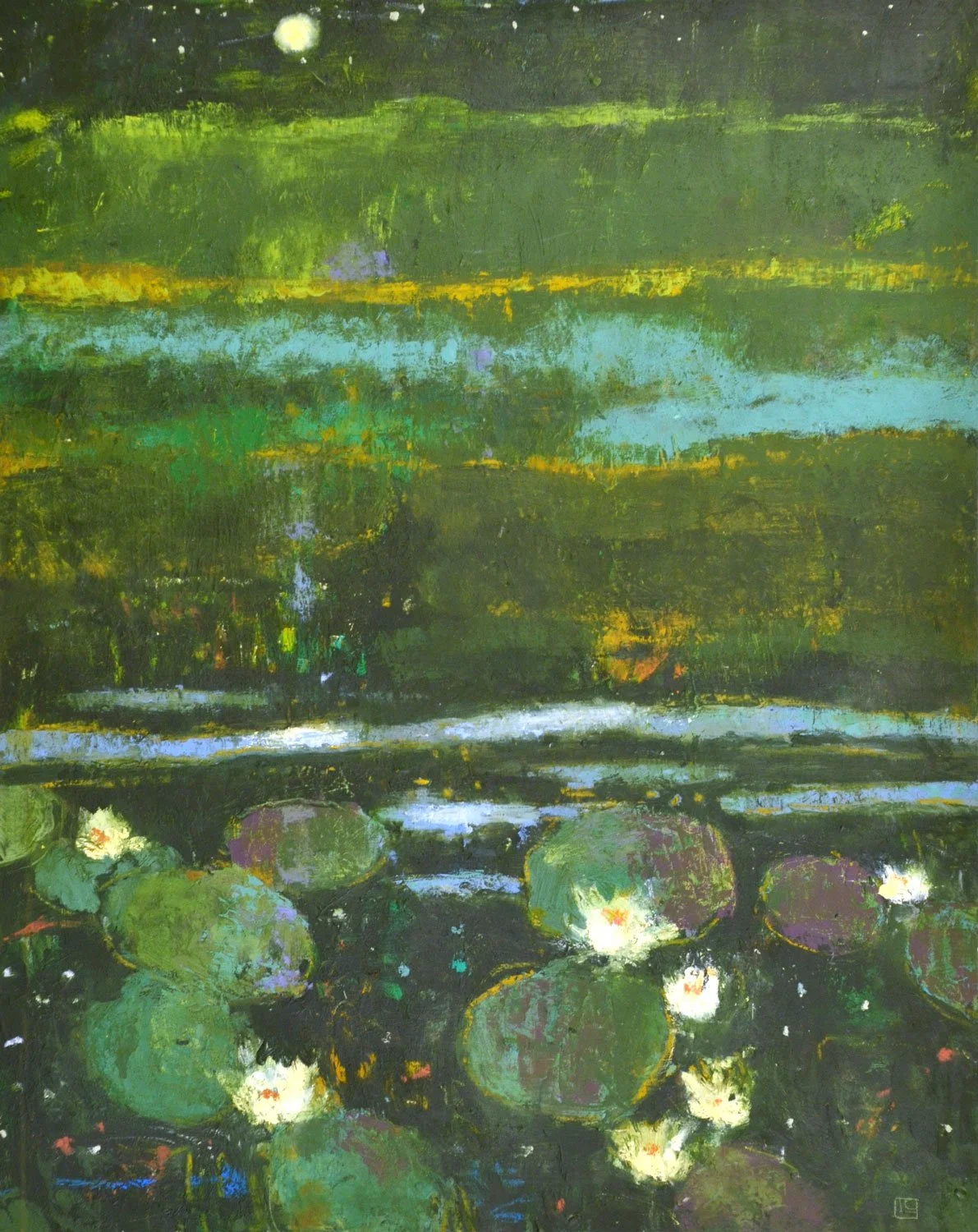 LC 20 Moonlight Paddle with Lily 30x24.jpg