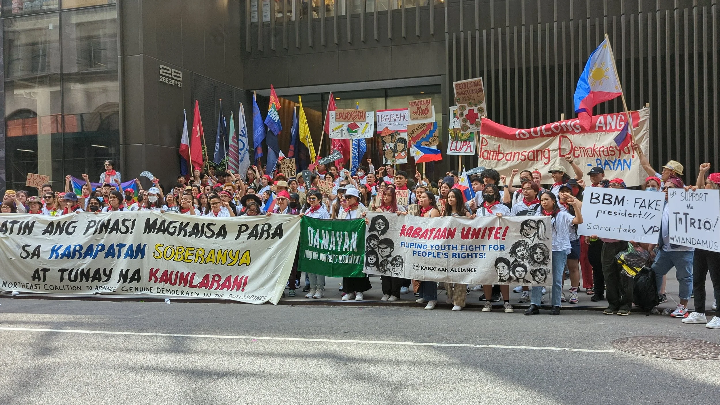 Damayan Members Rally and Fight for Genuine Independence in the Philippines