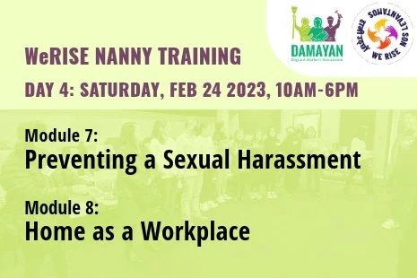 WeRise Nanny Training Day Four - Preventing Sexual Harassment and Home as a Workplace