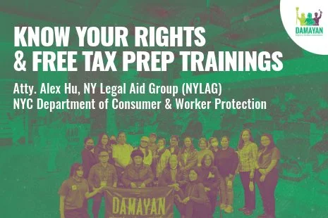 Know Your Rights & Free Tax Prep Trainings