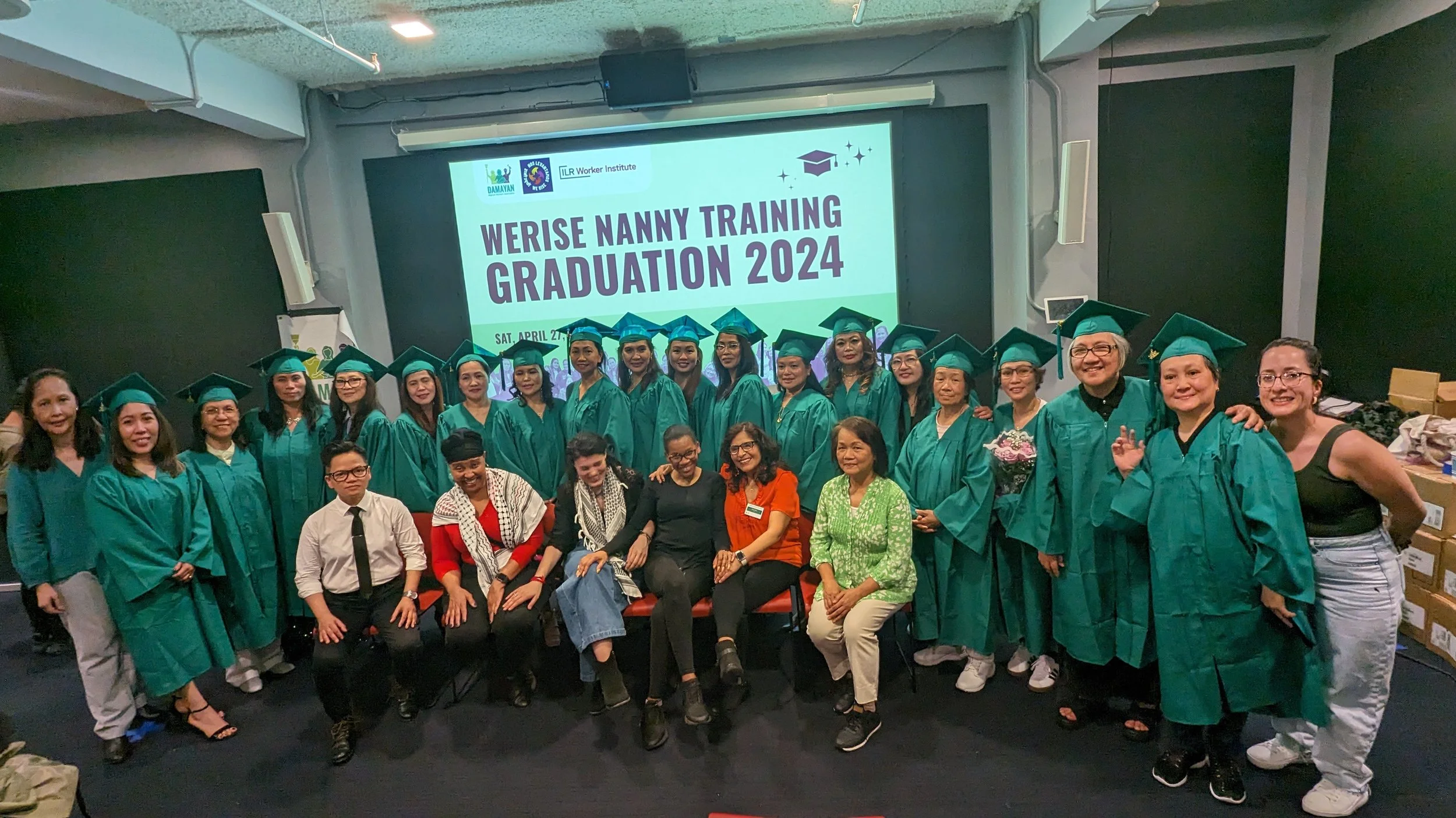 Filipina domestic workers succeed in WeRise Nanny Training!