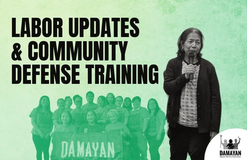 Damayan Labor Updates &amp; Community Defense Training