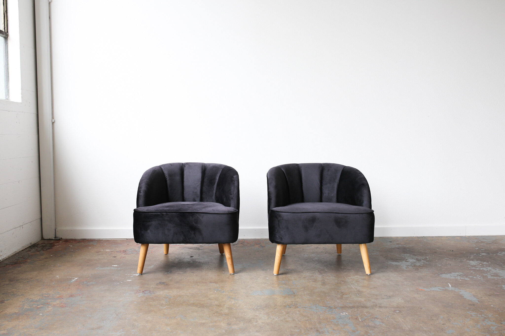Black Velvet Chairs