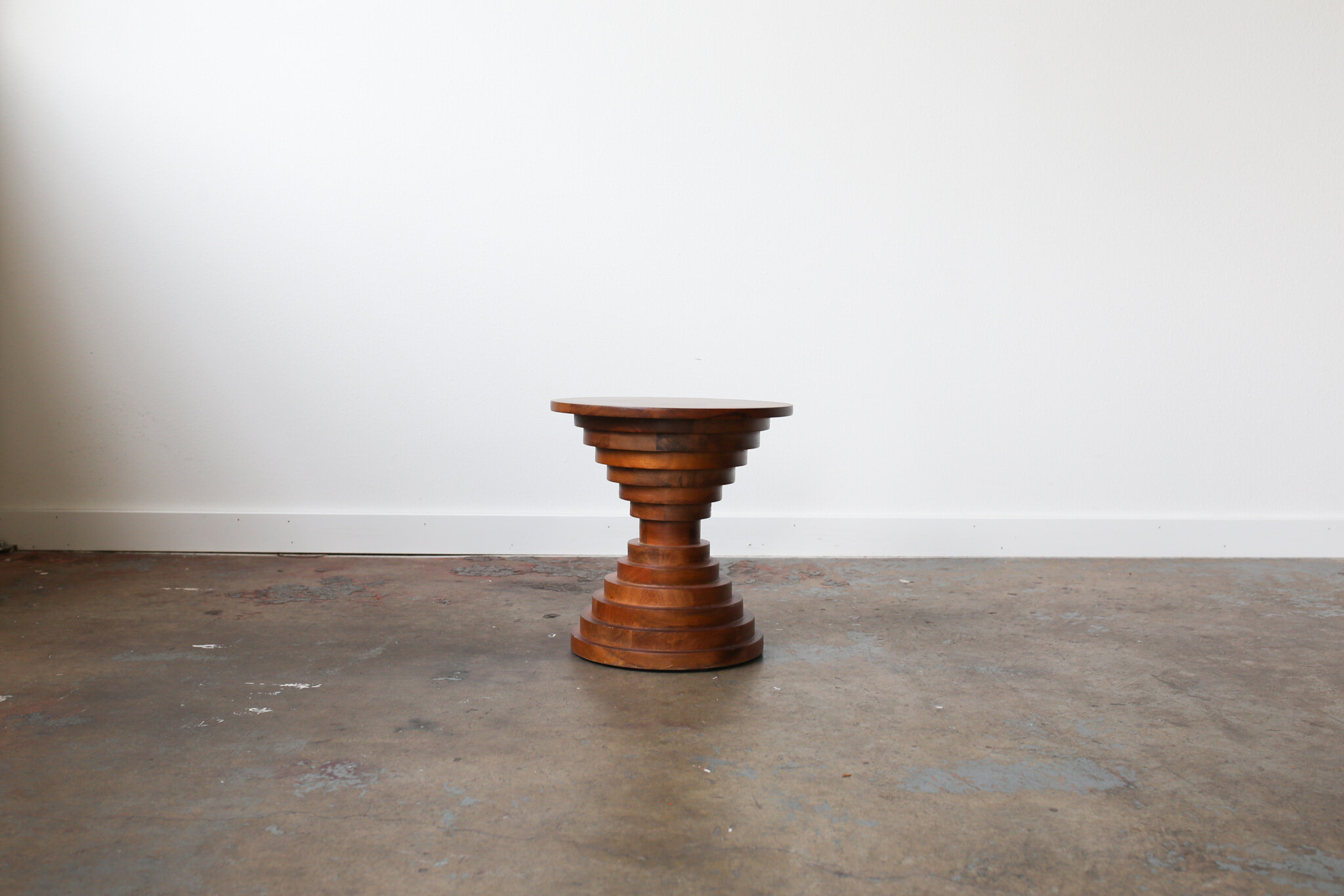 Wood Side Table Round 