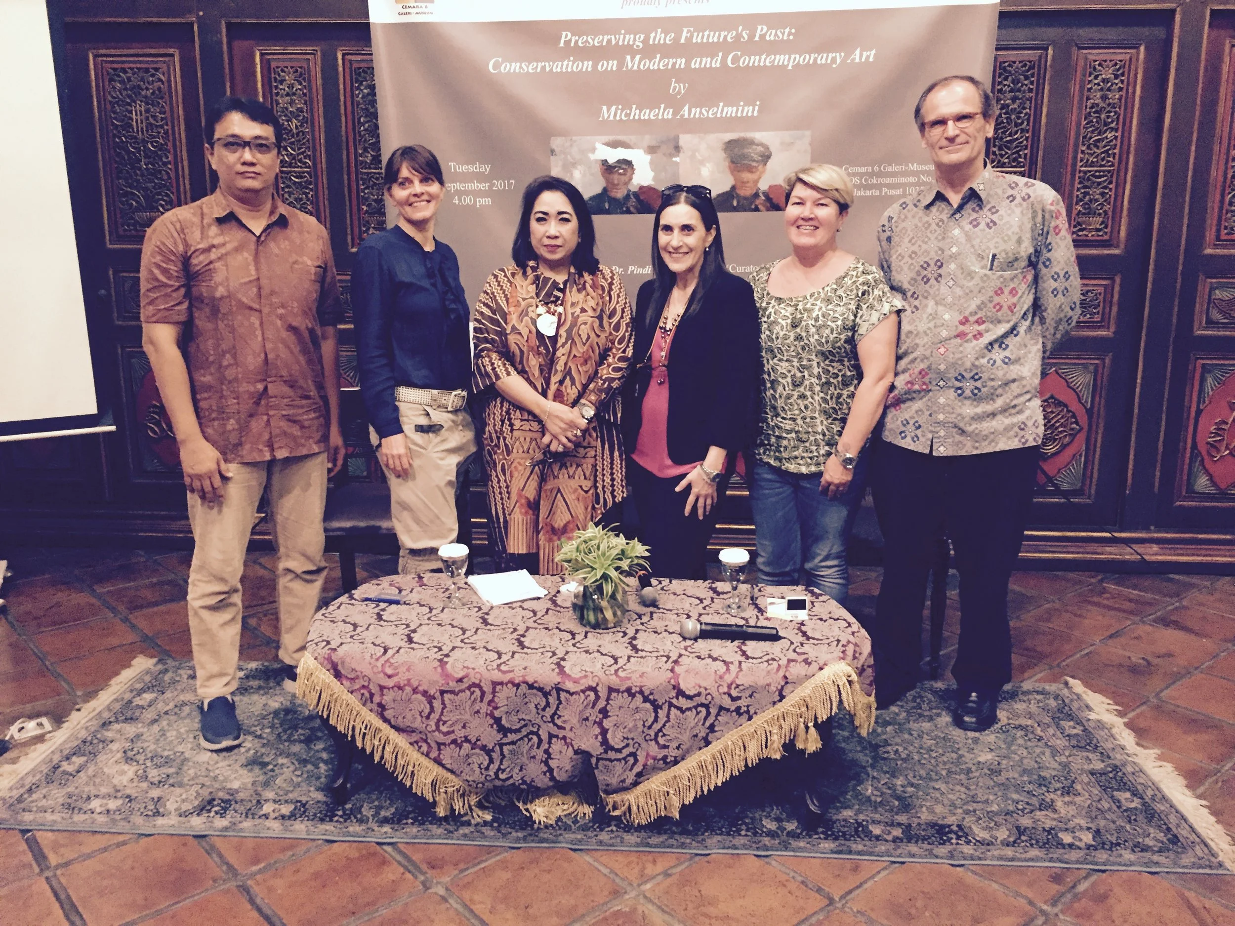 Preserving the Future Past, seminar at Cemara6 Galeri Museum, 5th September 2017, sponsored by IIC Jakarta