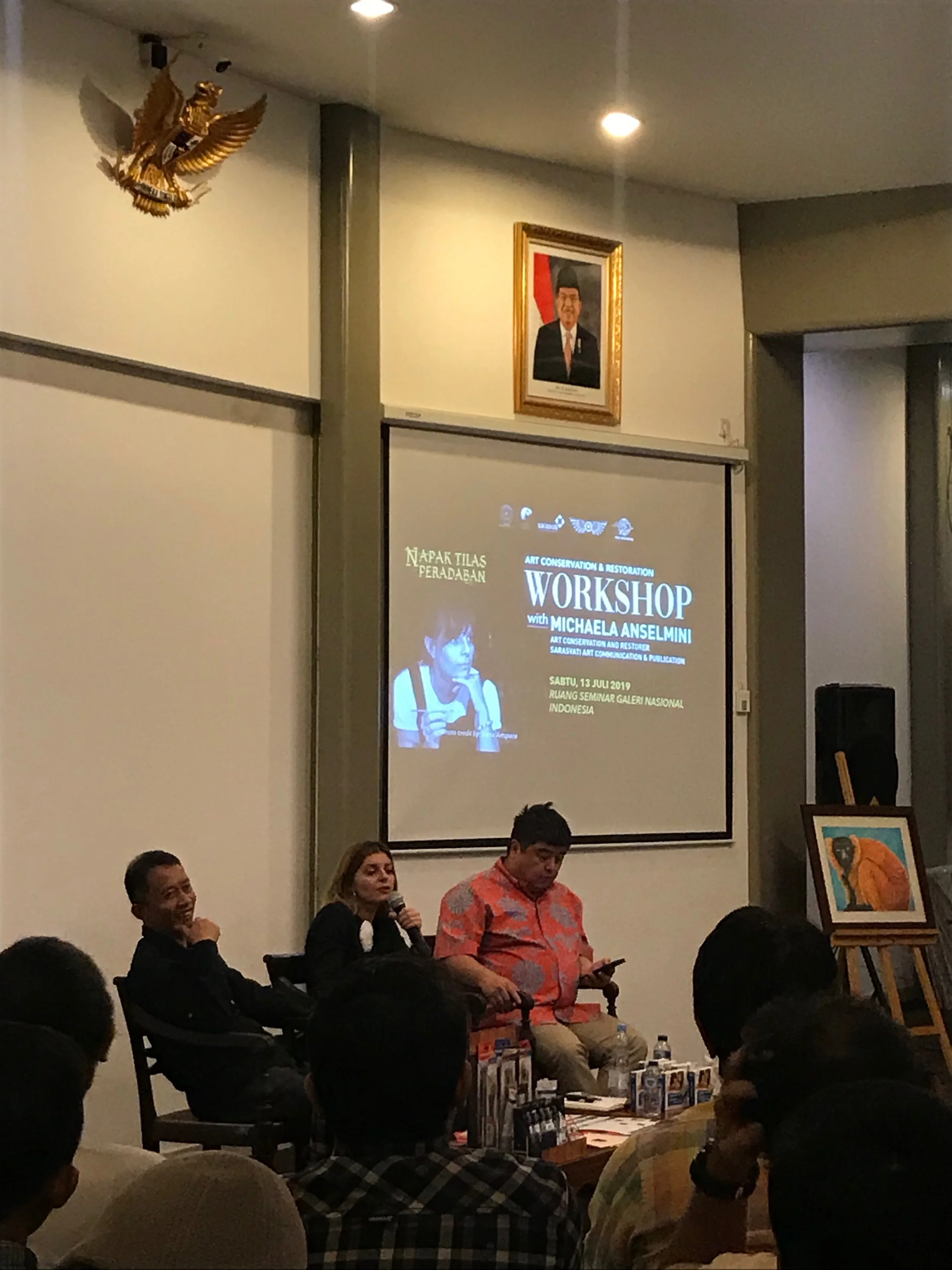 Workshop organzied by Sarasvati Art Communication and Publication, 23rd July 2019, Galeri Nasional, Jakarta
