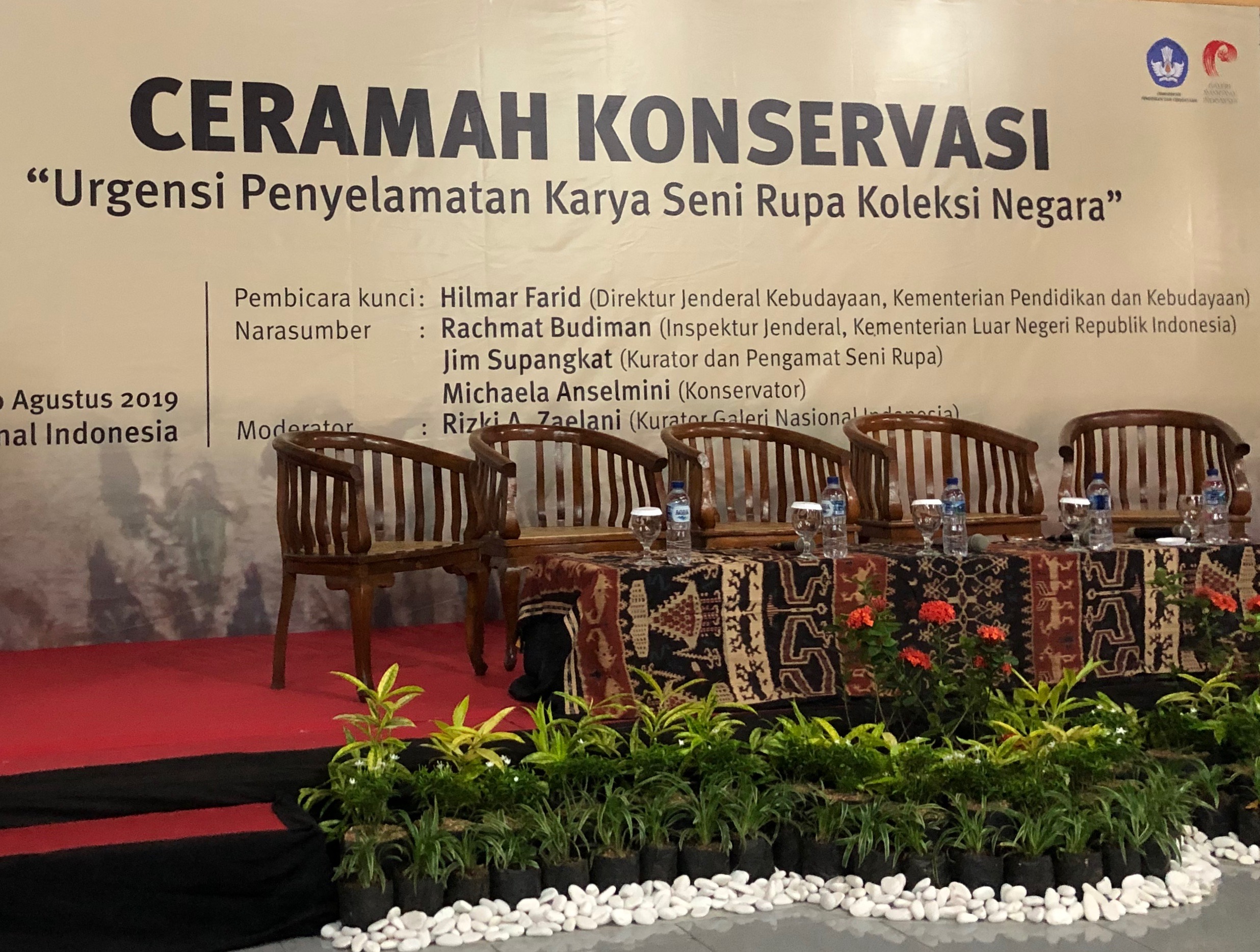 Conference on Conservation at Galeri Nasional, Jakarta, 20th August 2019