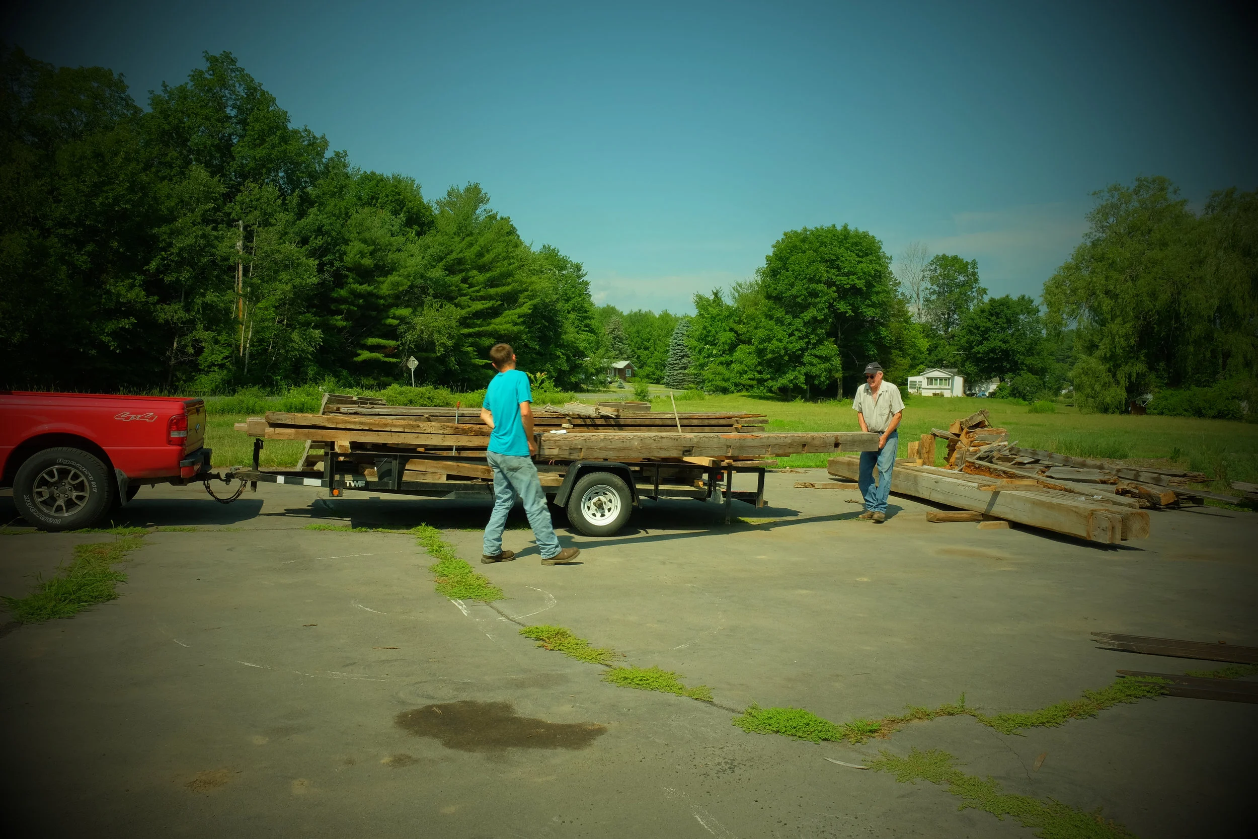 Loading beams for transport