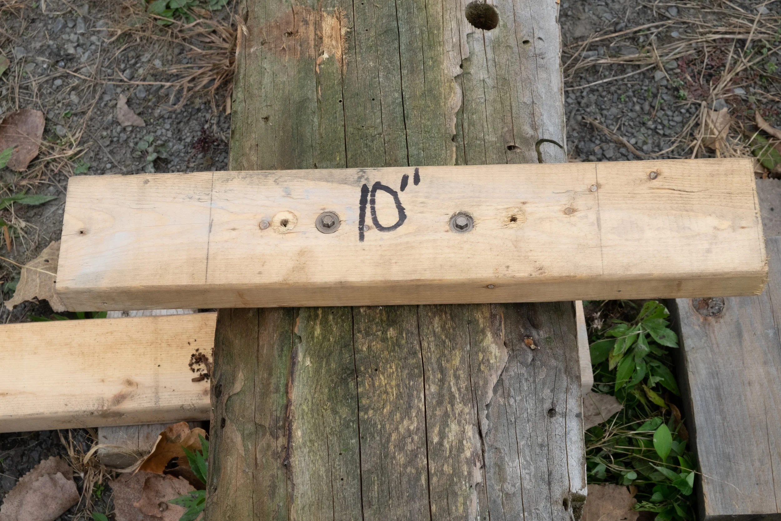 Cleat attached with Simpson Strong-Tie Timber Hex Screws