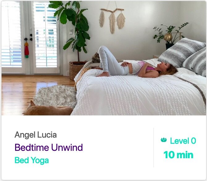 Bedtime Unwind bed yoga - Angel Lucia