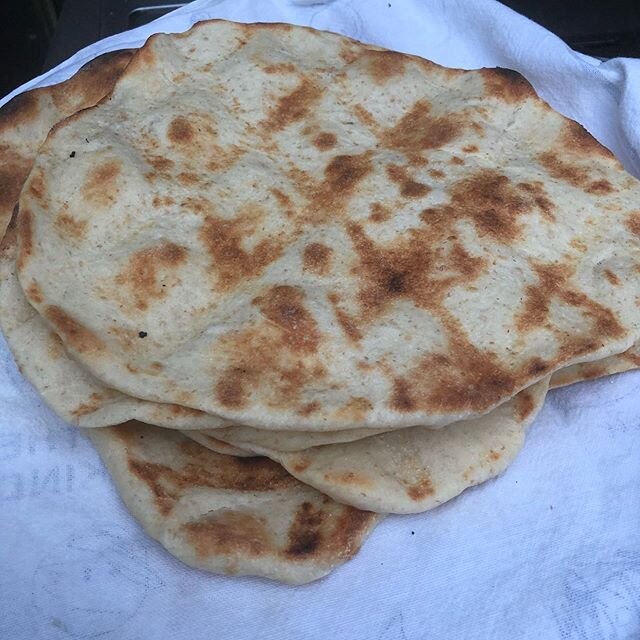 BBQed bread, what&rsquo;s not to like? Ashtanur aka saloof, from Honey &amp; Co cookbook.