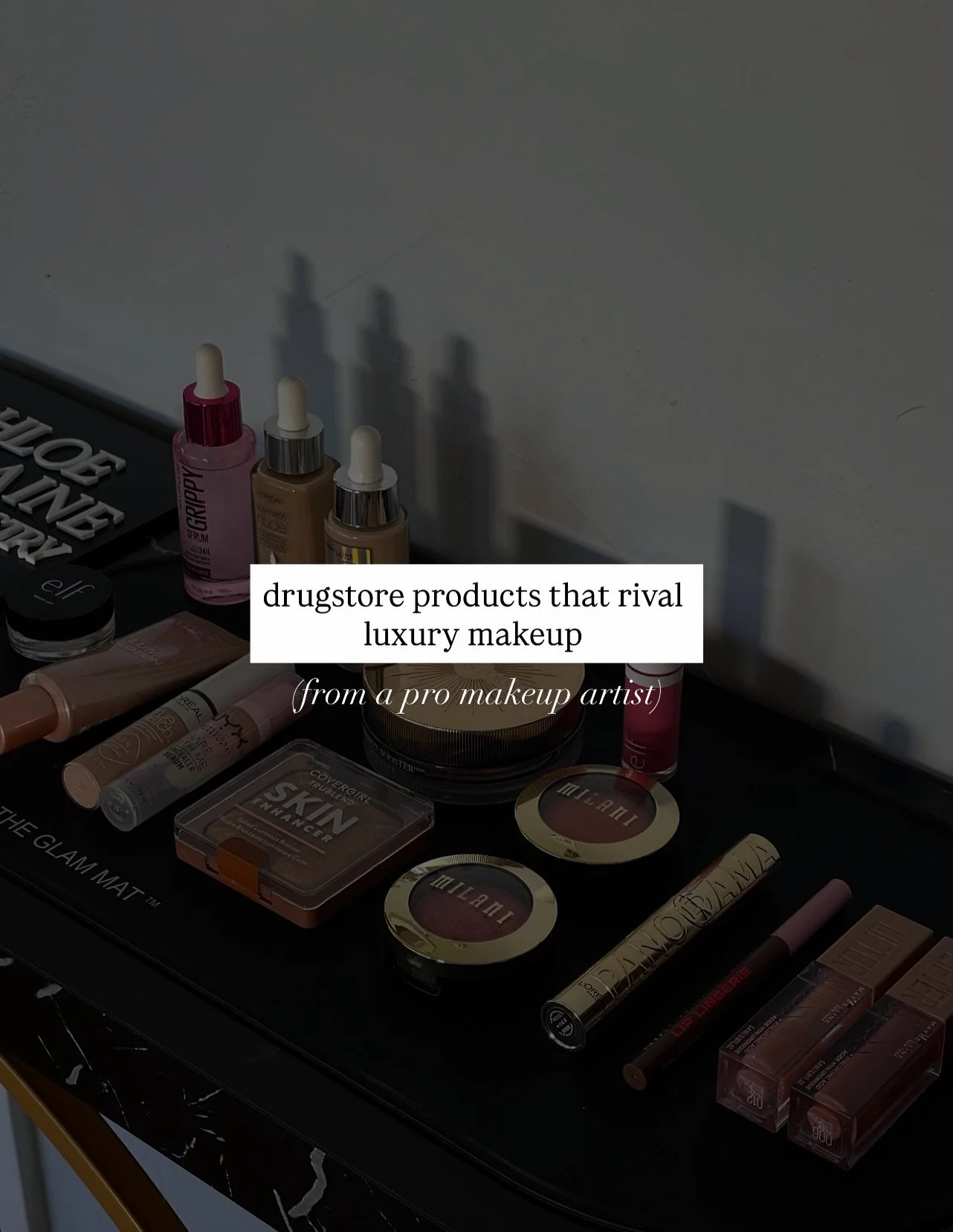 drugstore makeup will always have a special place in my heart 🤍

even though I mostly use high-end products in my professional kit now, I actually started my career in drugstore beauty&mdash;and honestly, there are still SO many affordable products 