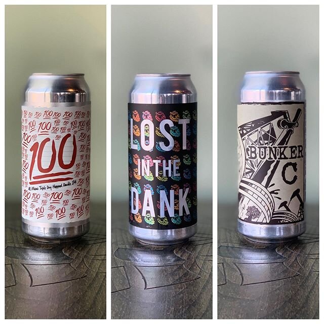Looking for some single-can options? Try some @burleyoak! Burley Oak hails from Berlin, Maryland, and we only get their beers on occasion - so don&rsquo;t miss your chance! 💯is an all Mosaic, triple dry-hopped DIPA. Lost in the Dank is a single IPA 