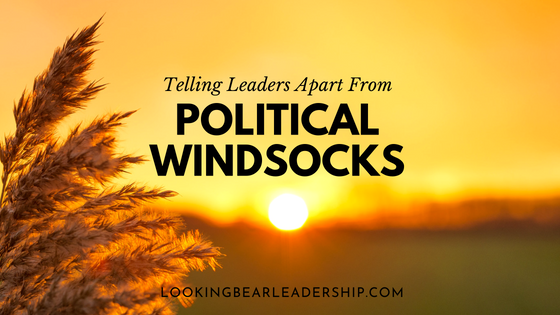 Telling Leaders Apart From Political Windsocks