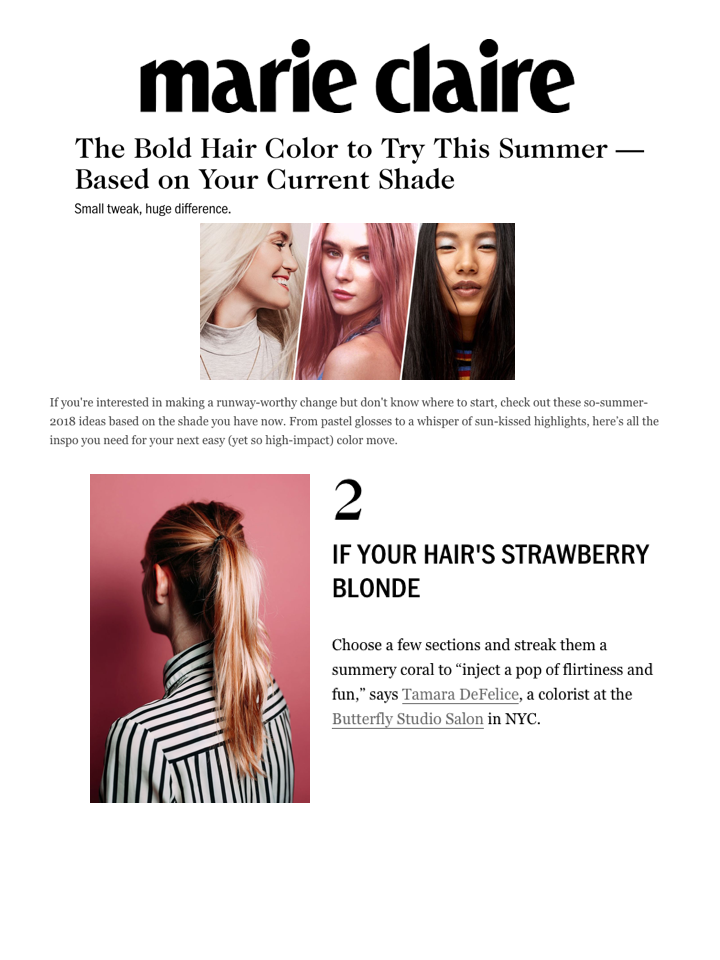 The Bold Hair Color to Try This Summer- Based on Your Shade — Butterfly  Studio Salon